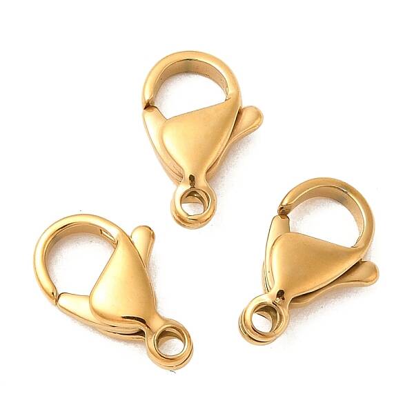 Ion Plating(IP) 304 Stainless Steel Lobster Claw Clasps