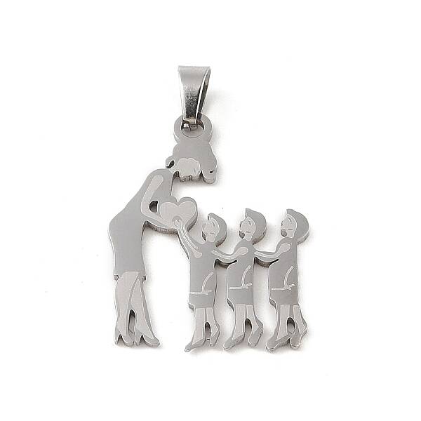 Non-Tarnish Mother's Day 304 Stainless Steel Pendants