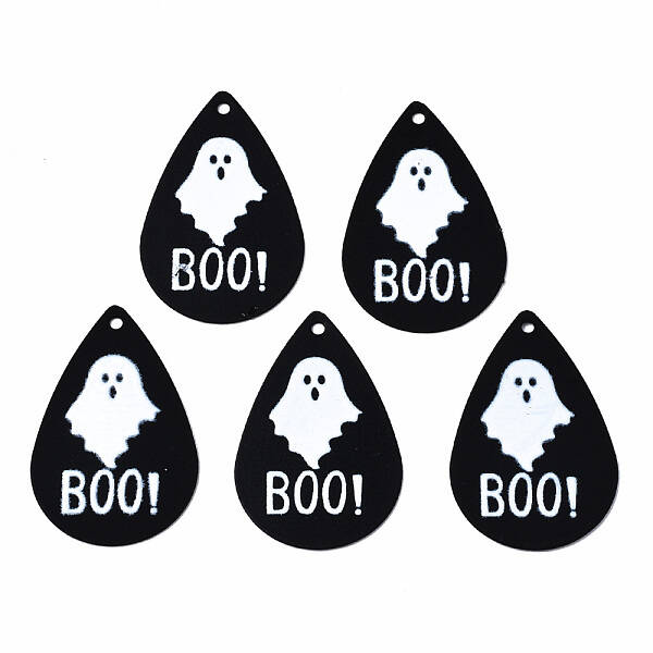 Spray Painted Iron Pendants