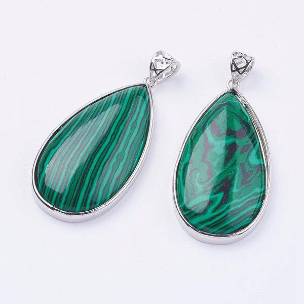 Synthetic Malachite Big Pendants