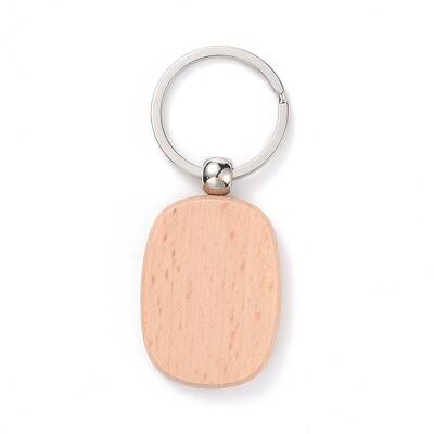 Natural Wood Keychain