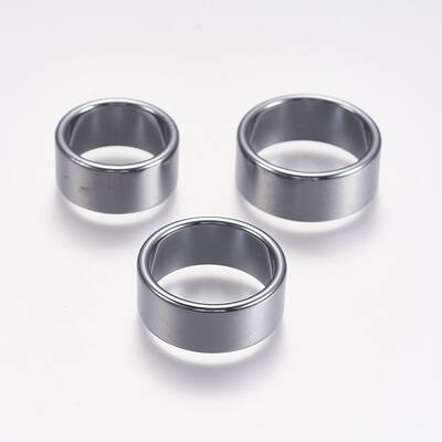 Non-magnetic Synthetic Hematite Rings