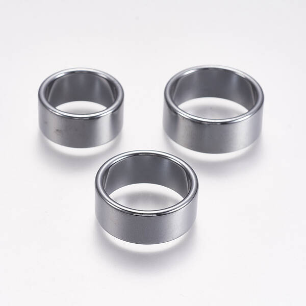 Non-magnetic Synthetic Hematite Rings