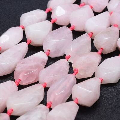 Natural Rose Quartz  Beads Strands