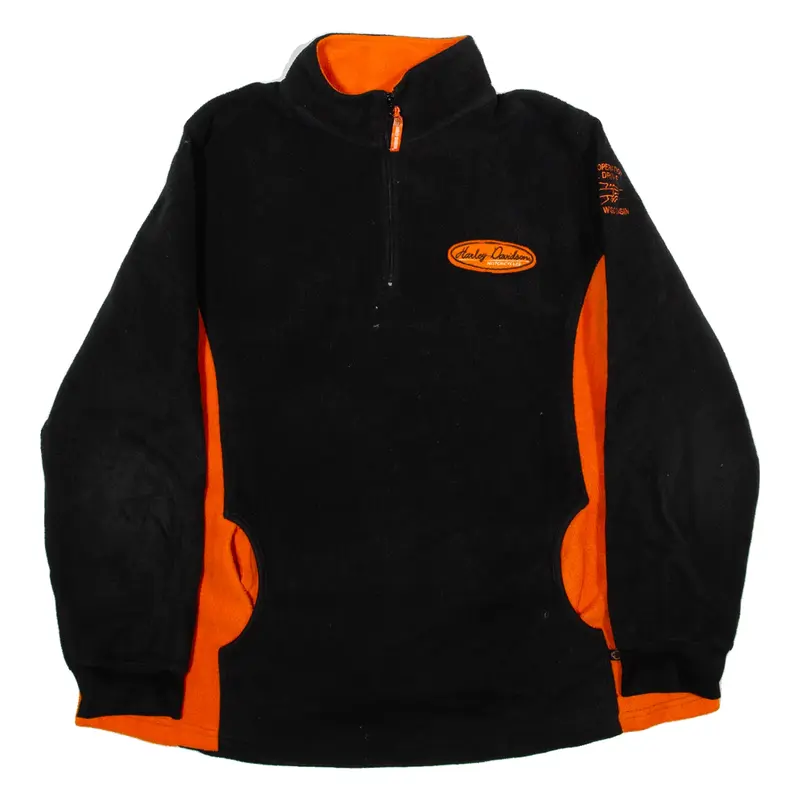 HARLEY DAVIDSON Mens Pullover Jacket Orange XL