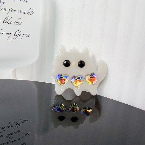 Mini Cat Shape Cellulose Acetate Claw Hair Clips