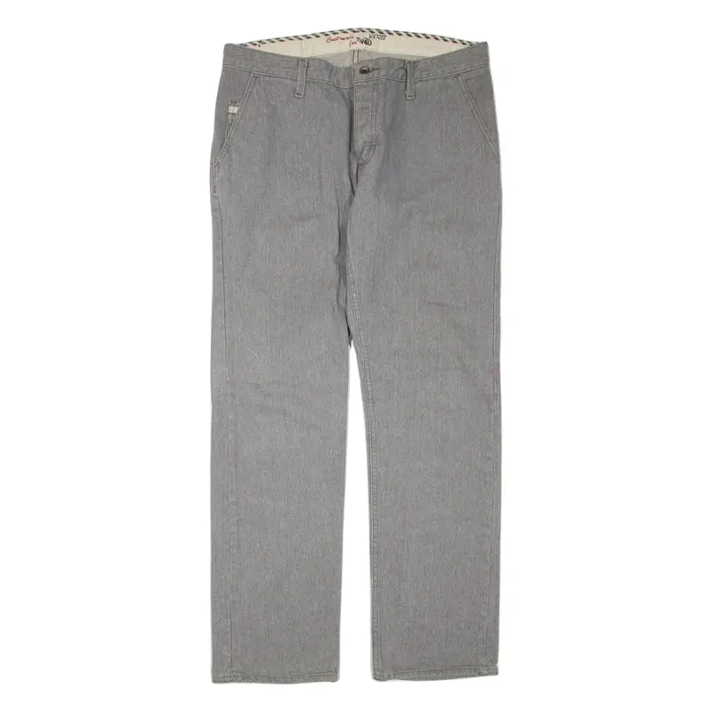 VANS Mens Jeans Grey Regular Straight W34 L32
