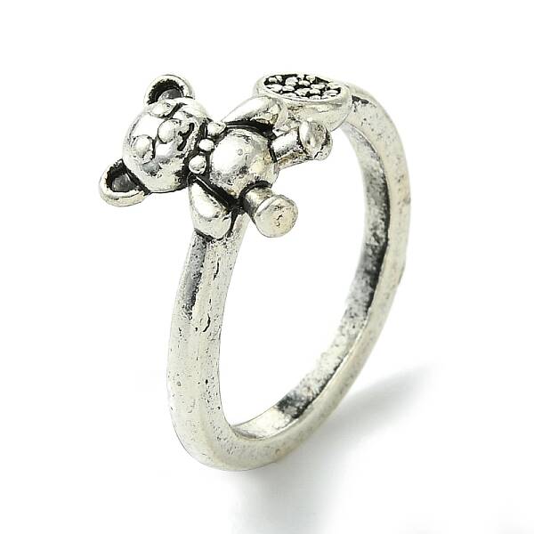 Bear Alloy Open Cuff Rings