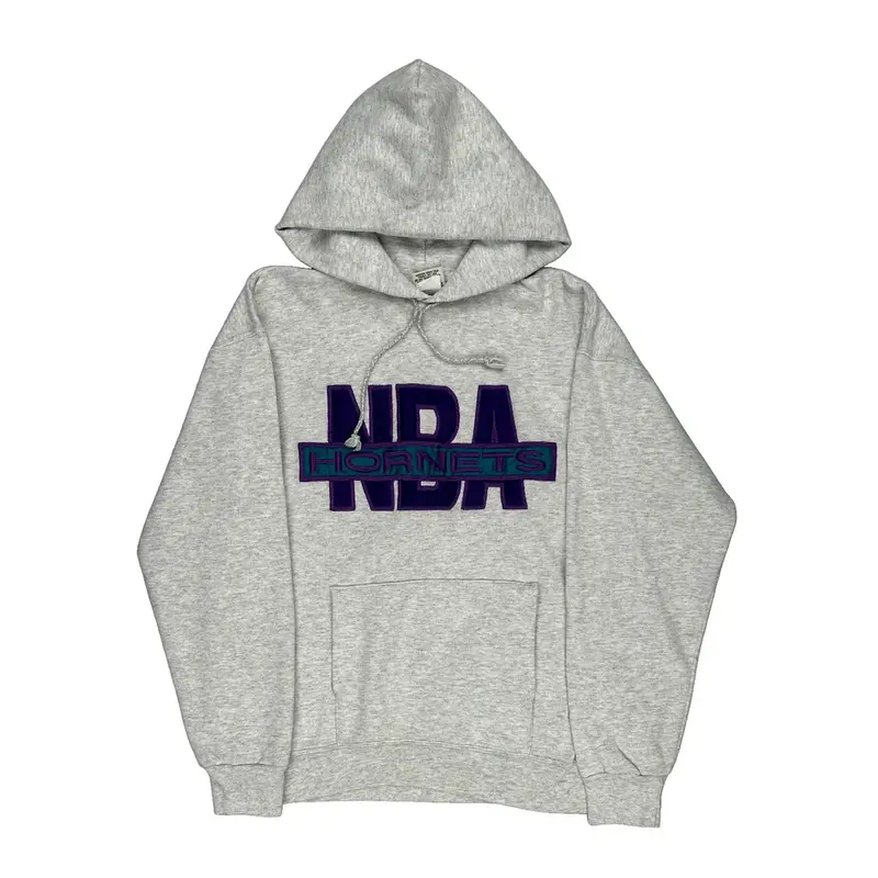 Made In Usa Charlotte Hornets Nutmeg Nba Hoodie - Medium Grey Cotton Blend