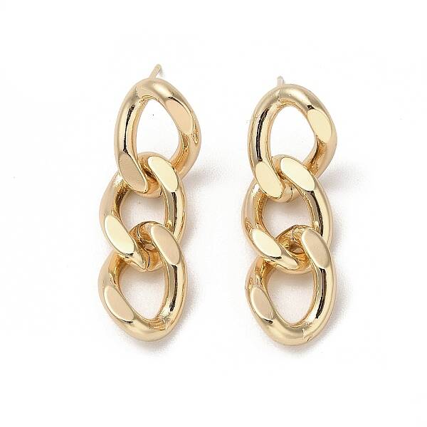 Brass Stud Earrings