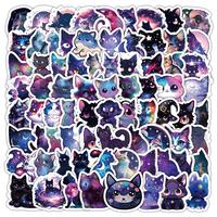 Starry Sky Cat Series Sticker, 102pcs/set Waterproof Self Adhesive Decor Paper, DIY Decor Sticker for Gift Greeting Card Wa...