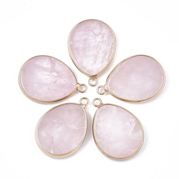 Natural Rose Quartz Pendants