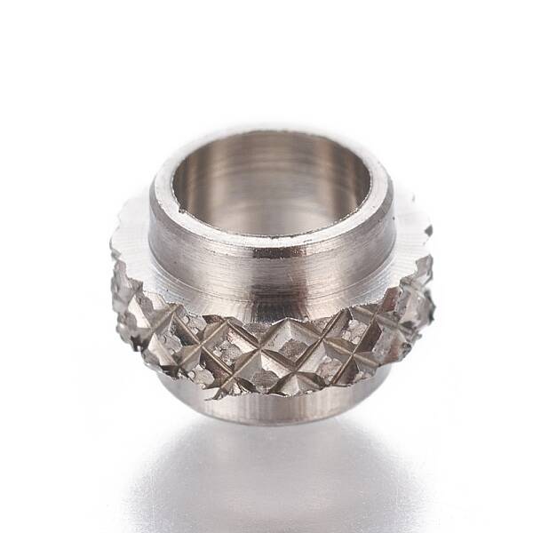 Tarnish Resistant 201 Stainless Steel European Beads