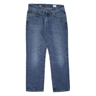 HILFIGER DENIM Mens Jeans Blue Regular Straight Stone Wash W32 L30