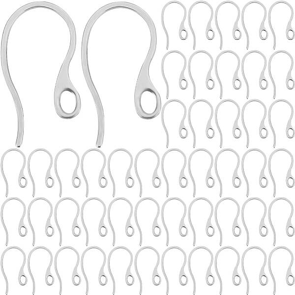 120Pcs 304 Stainless Steel Earring Hooks