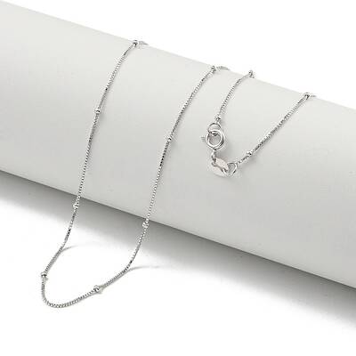 925 Sterling Silver Box Chain Necklaces