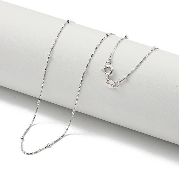 925 Sterling Silver Box Chain Necklaces