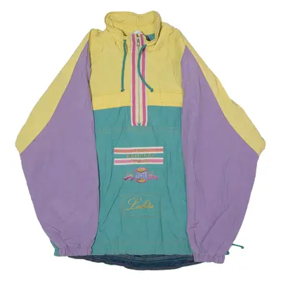 LUHTA The National Team Mens Pullover Jacket Green 90s Colourblock S