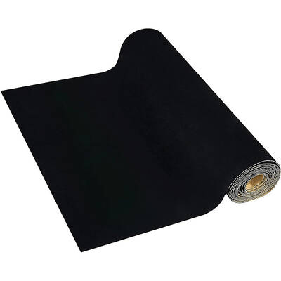 BENECREAT 3mx40cm Black Self Adhesive Velvet Flocking Sheet Velvet Fabric Drawer Liner for Jewelry Decoration 0.6mm Thickness