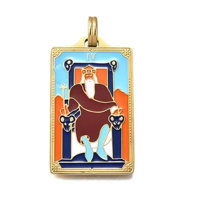 Tarot 304 Stainless Steel Enamel Pendants