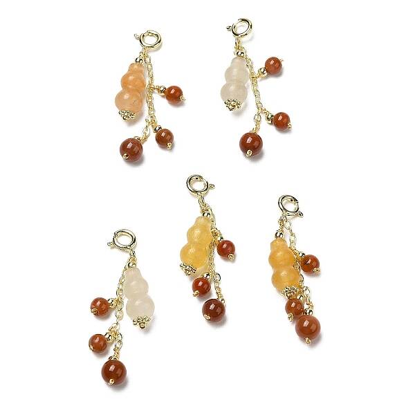 Natural Jade Gourd Pendant Decorations