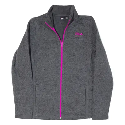 FILA Fleece Jacket Grey Girls 16Y