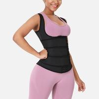 FeelinGirl Plus Size Vest With 3 Rows of Eye and Hook Cotton Shapewear Womenswear mat Spandex Day Everyday Basic Underwear La...