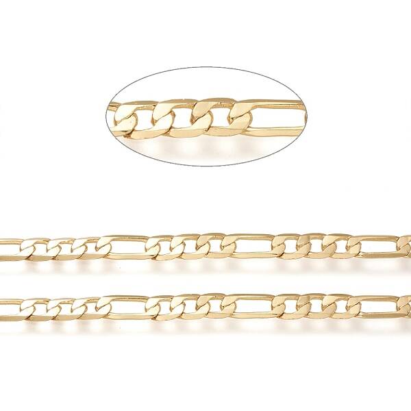 3.28 Feet Brass Curb Chains
