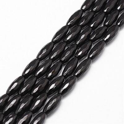Natural Black Onyx Beads Strands