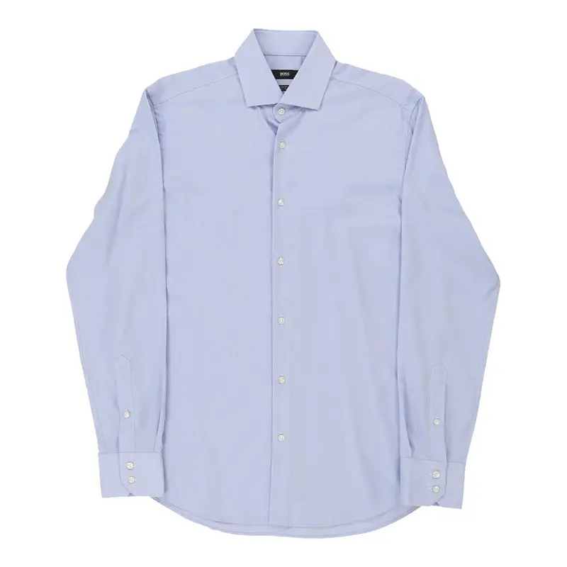 Hugo Boss Shirt - Medium Blue Cotton