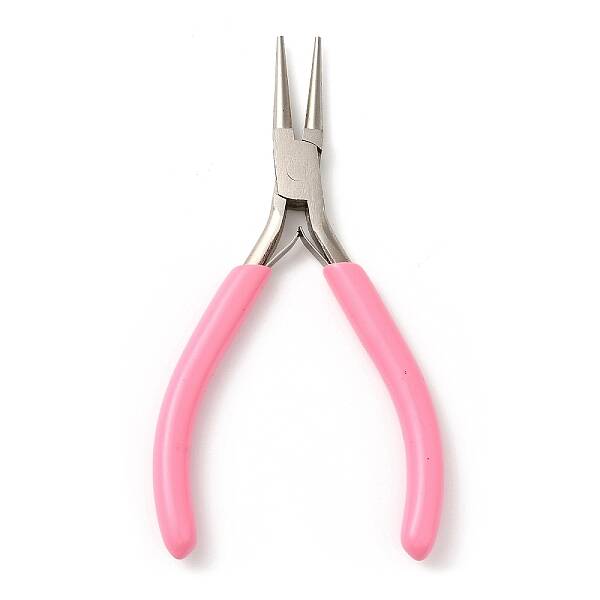Steel Jewelry Pliers with Plastic Handle Covers