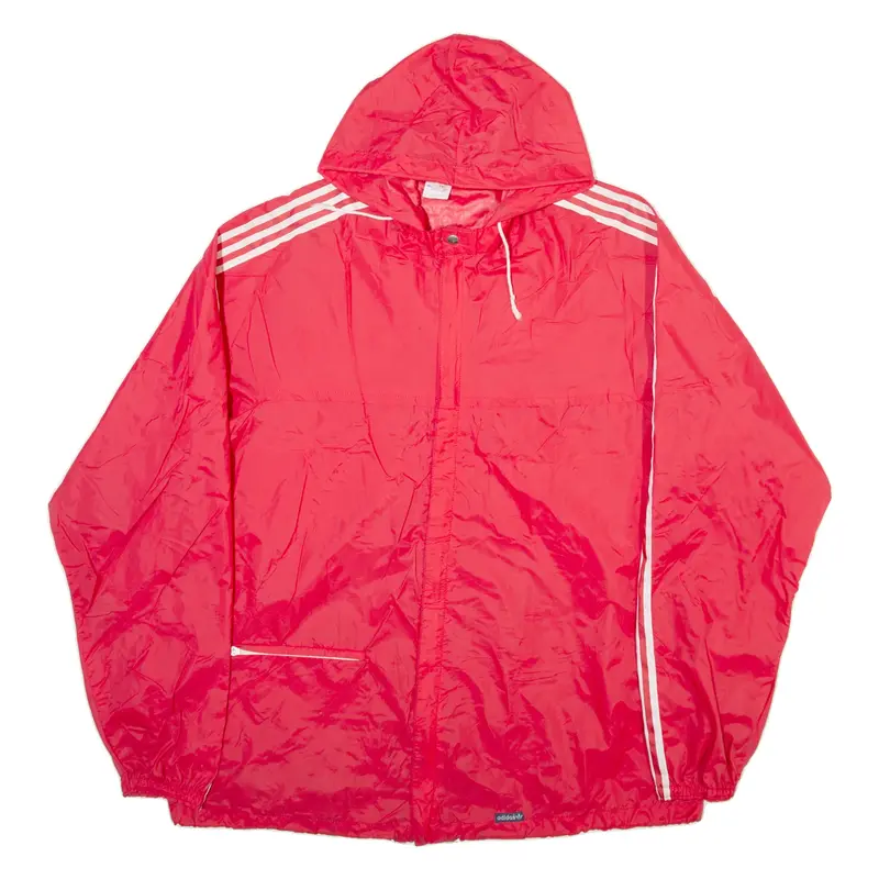 ADIDAS Mens Jacket Red Hooded L