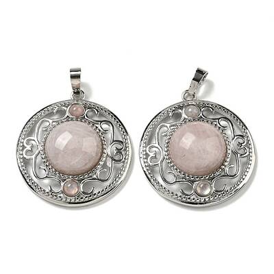 Natural Rose Quartz Pendants