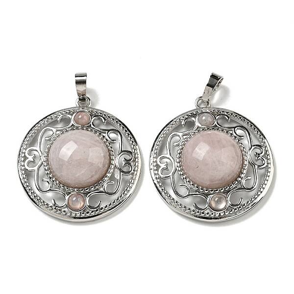 Natural Rose Quartz Pendants