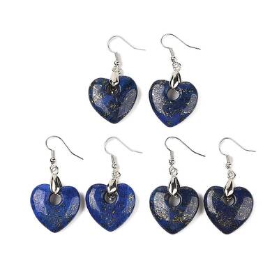 Natutal Dyed Lapis Lazuli Dangle Earrings