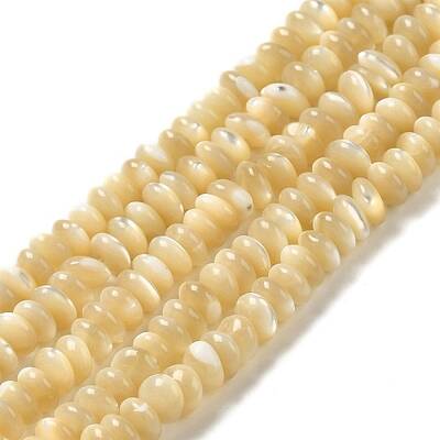 Natural Trochus Shell Beads Strands