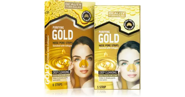 Beauty Formulas Nose Clogged Pores Cleansing Patch With Collagen 6pcs