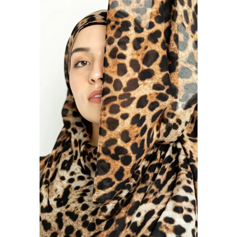 Modal Hijab - Leopard Print