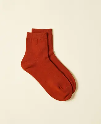 Women's Cotton Ankle Socks Fuji - Cinnamon