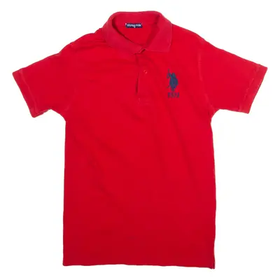 U.S POLO ASSN. Mens Polo Shirt Red M
