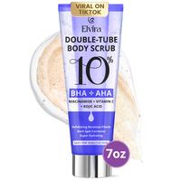 Exfoliating Body Scrub with 10% AHA & BHA for Acne, Keratosis Pilaris, Deep Exfoliation Body Scrub, with Niacinamide to Hydra...