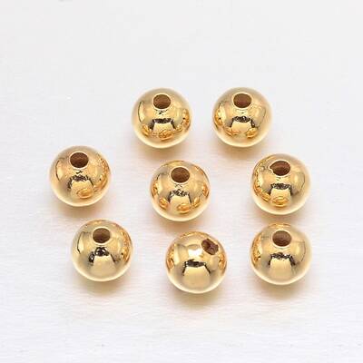 Brass Round Spacer Beads