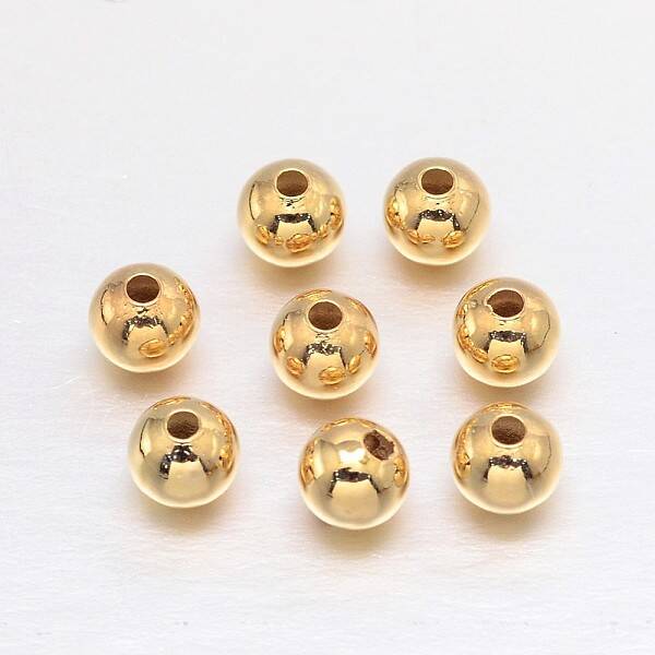 Brass Round Spacer Beads