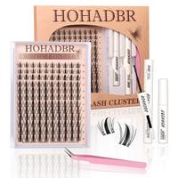 Fairy Lash Manga Clusters Kit Natural Individual Lashes Wispy Eyelash Extensions 8-16mm  Lash Extension Kit Lash Bond and Sea...