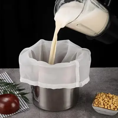 Kitchen Accessories Mesh Filter Bag, Multifunctional Drawstring Strainer Bag, Kitchen Gadgets Supplies For Making Prime Bites...