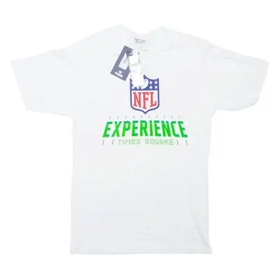 FANATICS NFL Times Square USA T-Shirt White Short Sleeve Mens S