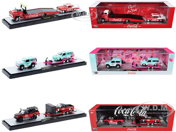 Auto Haulers Coca-Cola Set of 3 pieces Release S03 Limited Edition to 4800 pieces Worldwide 1/64 Diecast Models by M2 Machi...