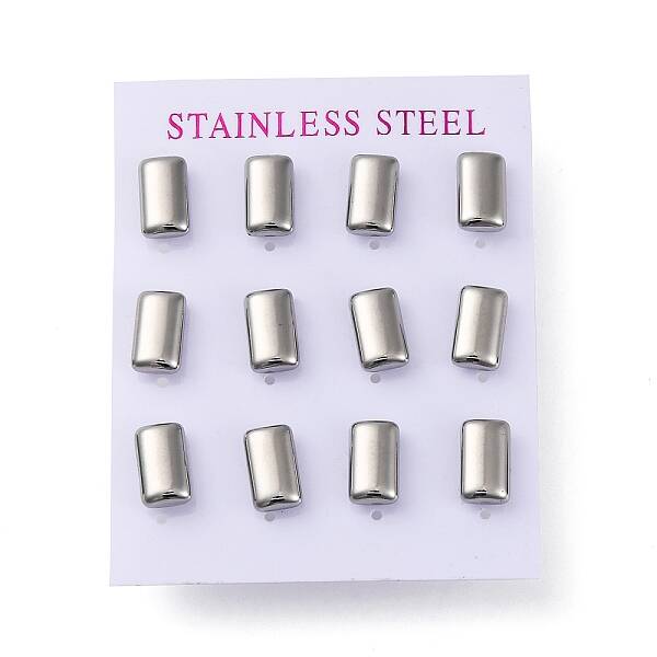 304 Stainless Steel Stud Earrings
