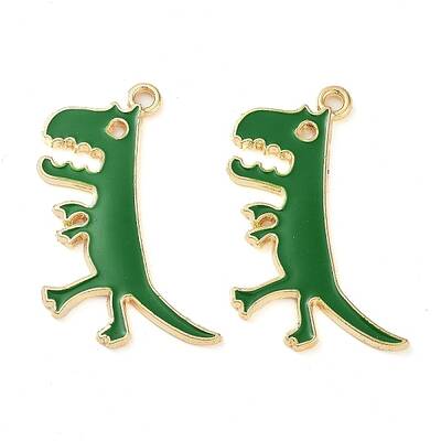 Rack Plating Alloy Enamel Pendants