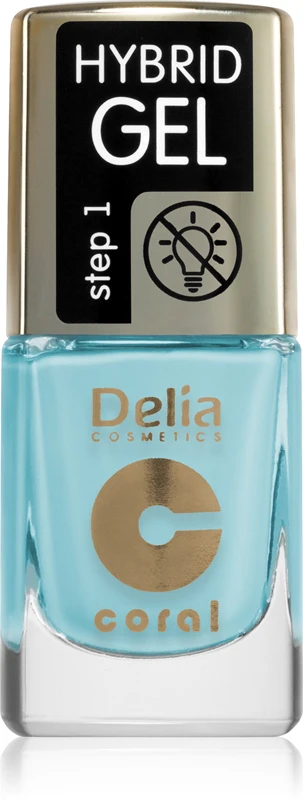Delia Cosmetics Coral Hybrid Gel gel polish color 140 11 ml